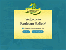 Tablet Screenshot of earthbornholisticpetfood.com
